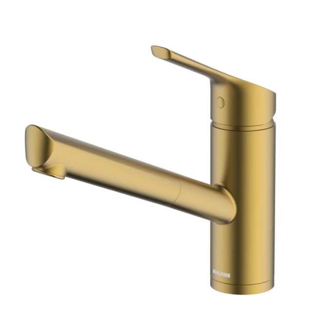 McAlpine McAlpine Nethy Top Lever Pullout Kitchen Mixer Tap - Brushed Brass Bronze
