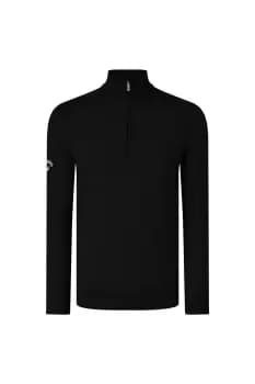 Ribbed Zip Merino Sweater