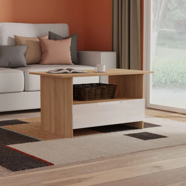 Welcome Furniture Welcome Furniutre Milan Bottom Drawer Coffee Table - Ready Assembled MIL225WGBO
