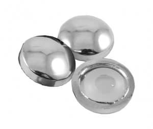 Pack of 10 Plastidome Cover Caps Chrome