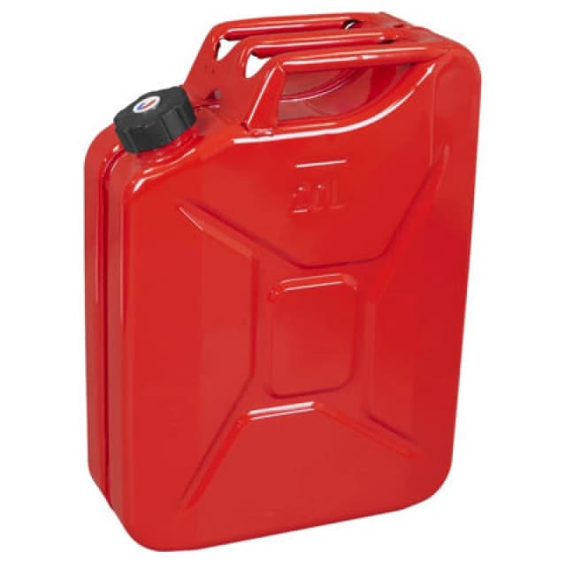 Sealey Screw Cap Metal Jerry Can JC20SCR Colour: Red