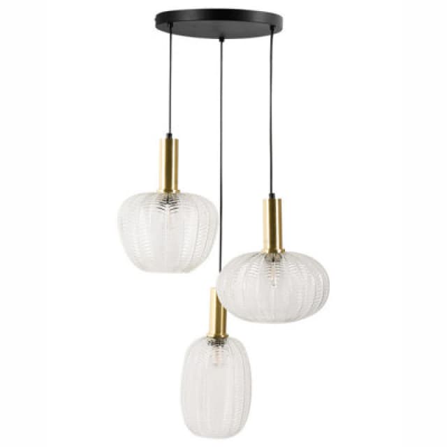 Beliani Pendant Lamp Njoro Glass Transparent