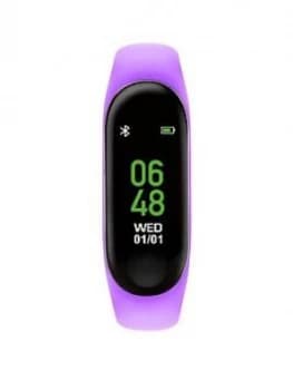 Tikkers Tikkers Activity Tracker Digital Dial Purple Silicone Strap Kids Watch