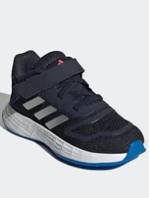 adidas Duramo 10 Shoes, Blue/Silver, Size 6 Younger