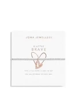 Joma Jewellery A Little... Brave Silver and Rose Gold Bracelet - 15.5Cm Stretch, Multi
