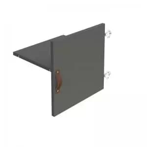 Storage unit insert - cupboard with leather strap handle and inner