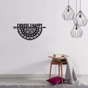 Choosetobe Black Decorative Metal Wall Accessory