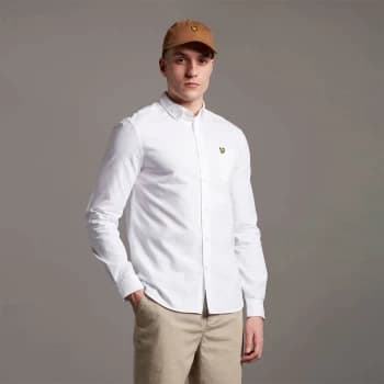 Regular Fit Light Weight Oxford Shirt - White - XS