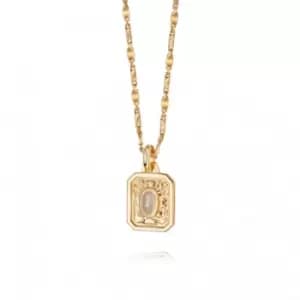 April Birthstone 18ct Gold Plated Necklace BS04_GP
