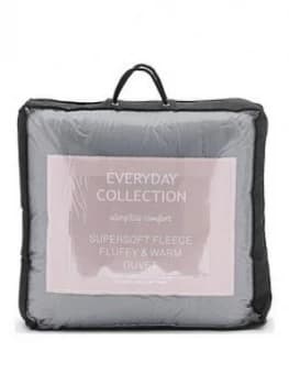 Cascade Home Teddy Fleece 13.5 Tog Duvet - Grey