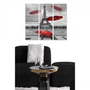 MDF5456826 Multicolor Decorative MDF Painting (3 Pieces)