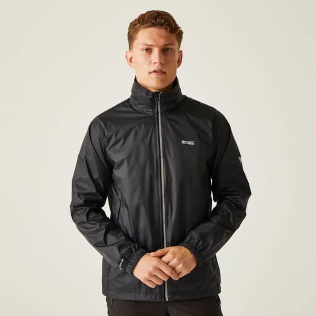 Regatta Regatta Men 'Lyle IV' Waterproof Packaway Jacket in Jet Black Size: Medium Jet Black M Male 5051522807252