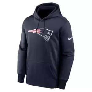 Nike Nfl New England Patriots Nike Prime Logo Therma Hoody, College Navy/Action Green/White, Male, Hoodies, NKAQ-41S-8K-CM9