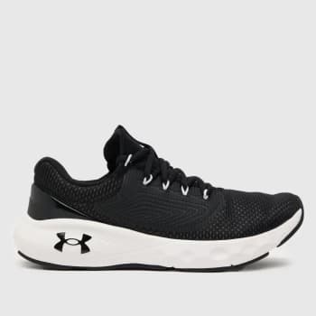Under Armour Black & White Charged Vantage 2 Trainers