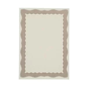 Certificate Papers A4 90gm2 with Foil Seals Bronze Wave Pattern Pack of 30
