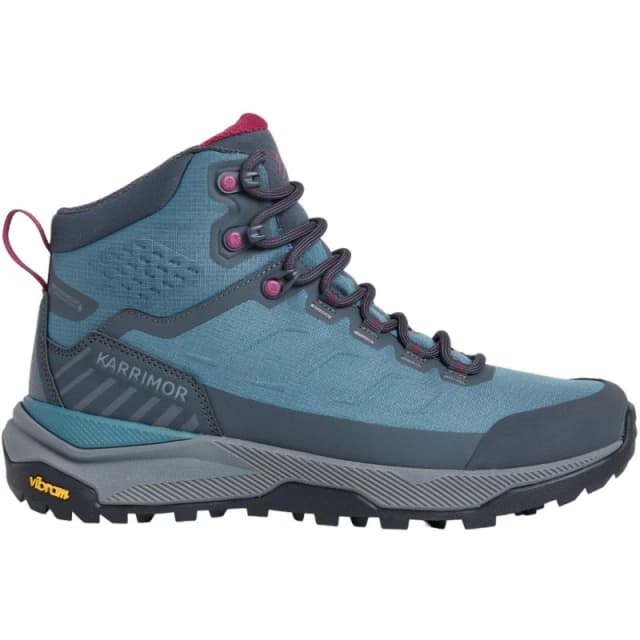 Karrimor Womens Falcon Vibram Waterproof Hiking Boots Teal female 4 (37)