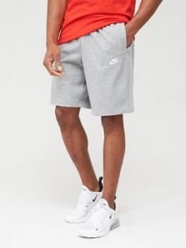 Nike Club Jersey Shorts - Dark Grey, Size S, Men