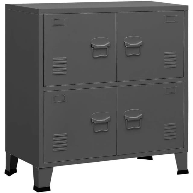 VIDAXL Vidaxl - Industrial Storage Chest Anthracite 75x40x80cm Steel 8720286699621