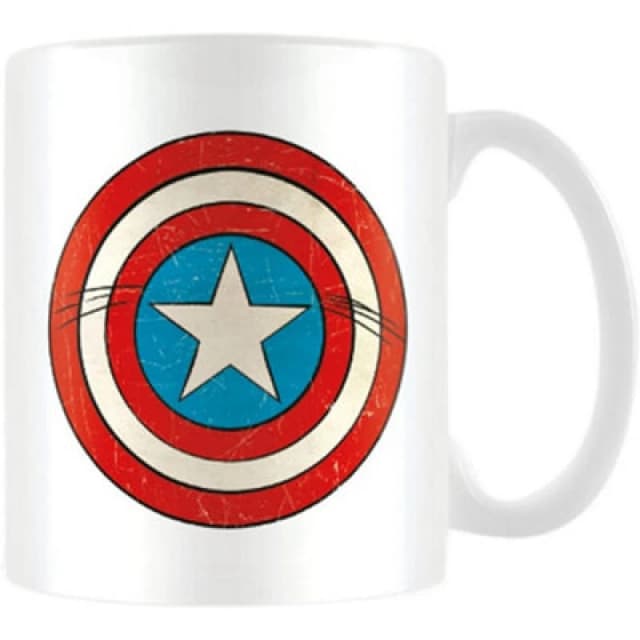 Marvel Shield Captain America Mug Off White unisex