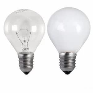 Status 60W Edison Screw Golf Ball Bulb - Clear - 10 Pack