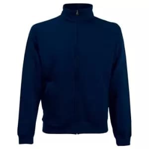 Fruit Of The Loom Mens Sweatshirt Jacket (L) (Deep Navy)