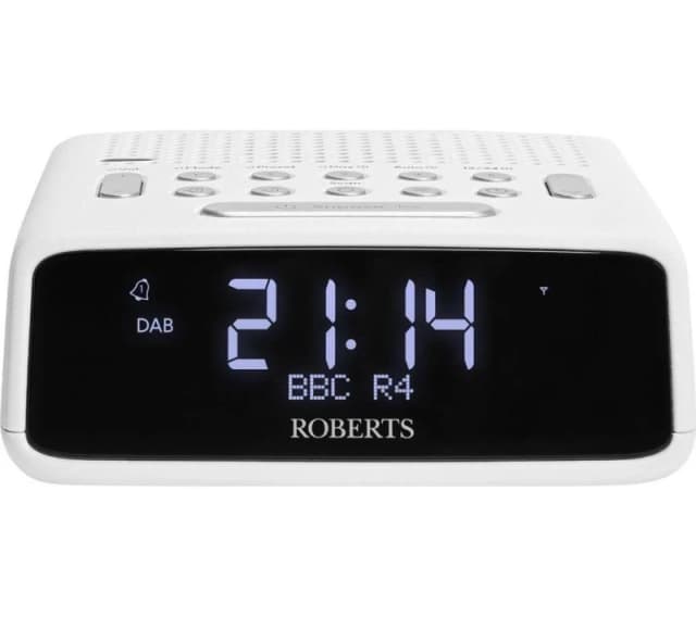 ROBERTS Ortus DAB Clock Radio - White 5038301313289