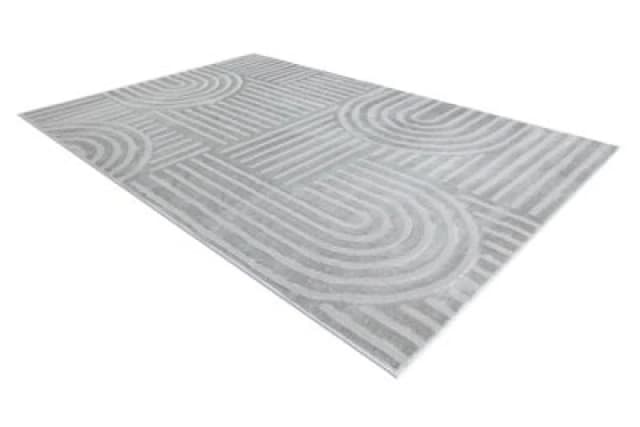 RugsX Carpet Balance 1918 Grey - Geometric, Structural, Glamour 120X170 Cm