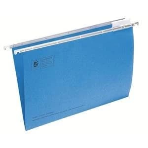 5 Star Suspension File Manilla Heavyweight 180gm2 with Tabs and Inserts Foolscap Blue Pack of 50