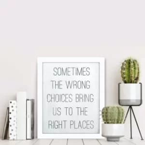 BCT-019 Multicolor Decorative Framed MDF Painting