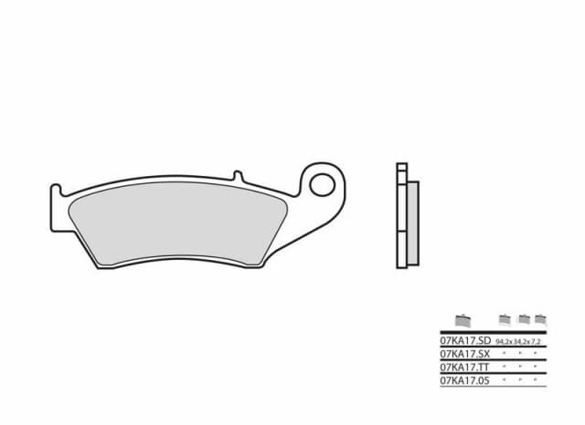 Brembo S.p.A. Off-Road Sintered Metal Brake pads - 07KA17SD