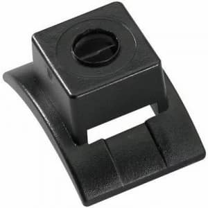 Cable mount Screw fixing Black HellermannTyton 151 27010 LKC N66 BK C1