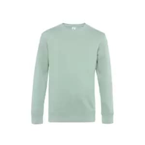 B&C Mens King Crew Neck Sweater (2XL) (Aqua Green)