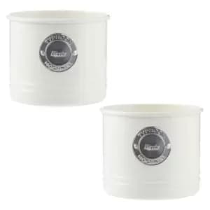 Typhoon Living Set Of 2 Herb Planters - Cream