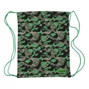 Minecraft Boys Camo Creeper Gym Bag (One Size) (Green/Black)