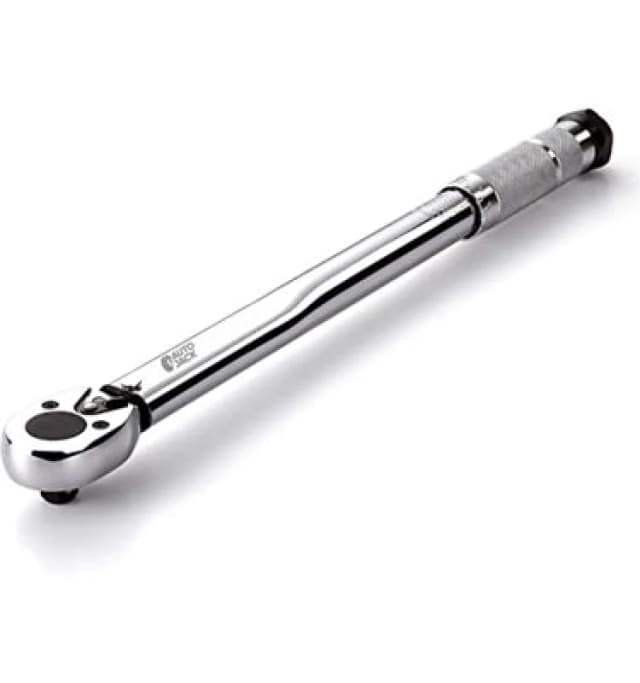 Autojack Micrometer Ratchet Torque Wrench 3/8" Sq Drive Silver unisex