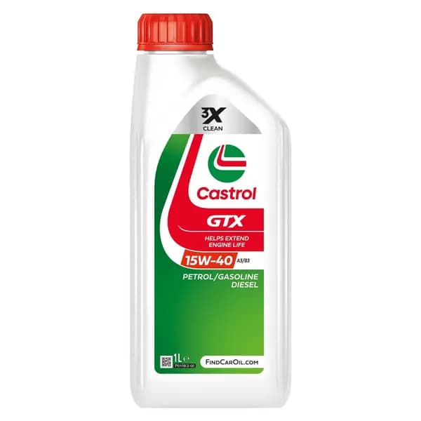 Castrol Engine oil Castrol GTX 15W-40 A3/B3 Capacity: 1l, Mineral Oil 15F627