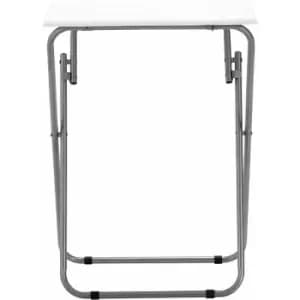 Premier Housewares White Gloss Table Top Folding Table