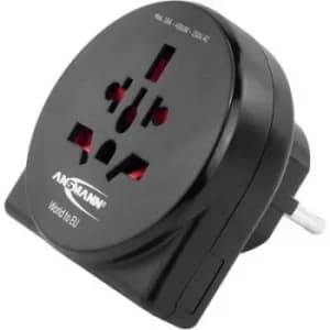 Ansmann 1250-0011 Travel adapter World to EU