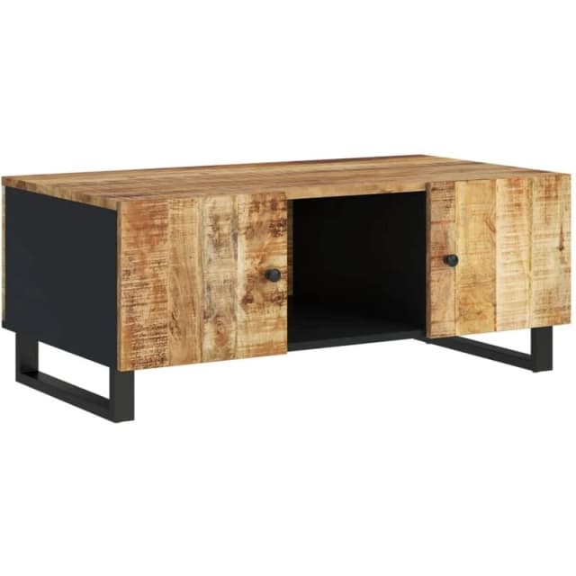 VIDAXL Coffee Table 100x54x40cm Solid Wood Mango&Engineered Wood Vidaxl 8720845724535