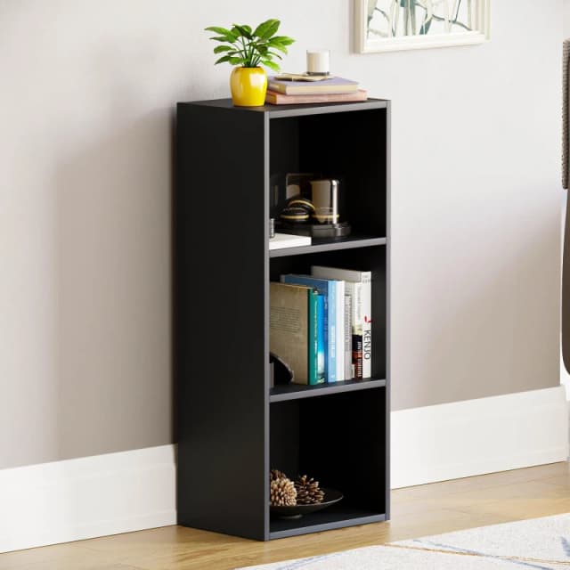 Lassic Vida Designs Oxford 3 Tier Cube Bookcase Black unisex 3 Tier