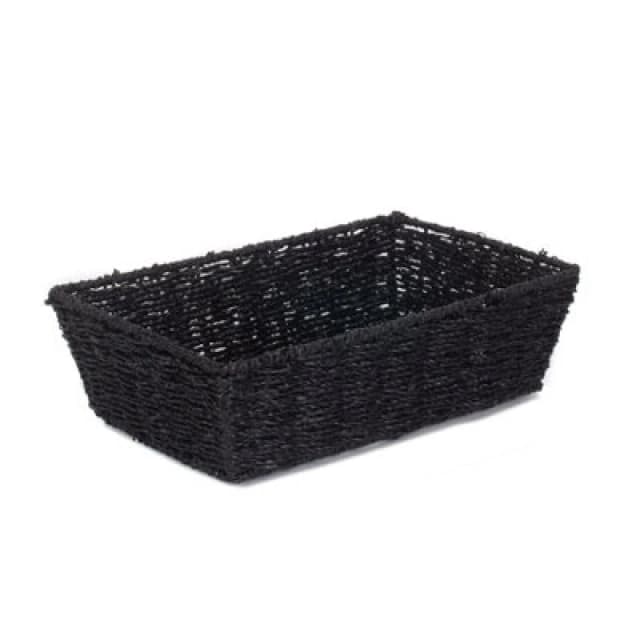 Red Hamper Pt125 Paper Large Black Paper Rope Tray