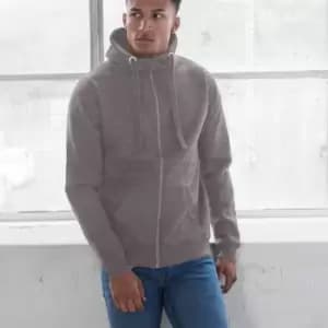 AWDis Just Hoods Mens Graduate Heavyweight Full Zip Hoodie (2XL) (Heather Grey)