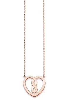 Ladies Thomas Sabo Sterling Silver Glam & Soul Infinity Heart Necklace KE1496-415-12-L42V