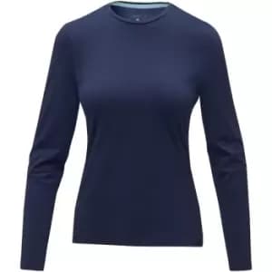 Elevate Womens/Ladies Ponoka Long Sleeve T-Shirt (L) (Navy)