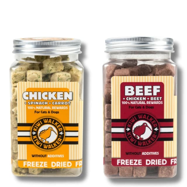 Kiwi Walker Freeze Dried Beef + Chicken + Beetroot 90G And Chicken+Spinach+Carrot 65G One Colour WX7U6 Unisex