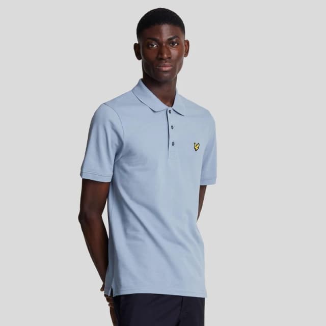 Lyle & Scott Plain Polo Shirt Crafted Blue XL