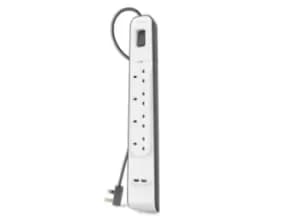 Belkin BSV401VF2M surge protector White 4 AC outlet(s) 2 m