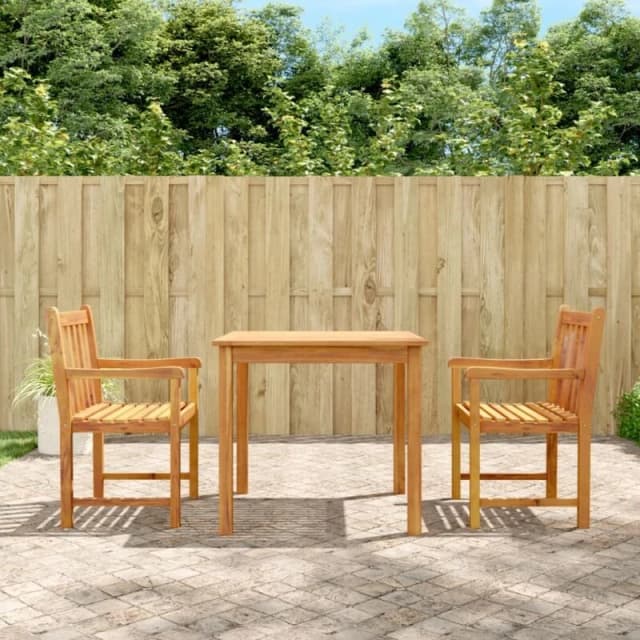vidaXL 3 Piece Garden Dining Set Solid Wood Acacia, Brown 3206275