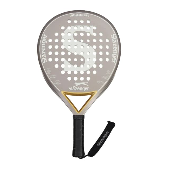 Slazenger Challenge 6 Round Padel Racket Adults - Silver Silver One Size