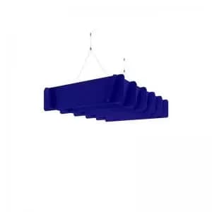 Piano Scales acoustic suspended ceiling raft in dark blue 1200 x 800mm